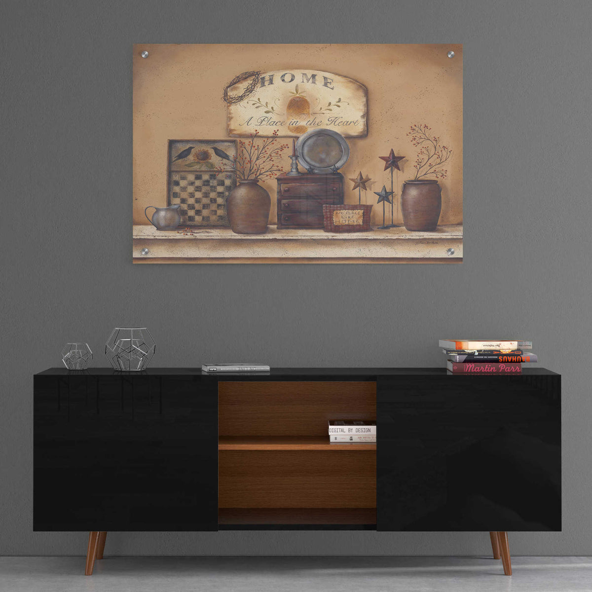Epic Art 'Country Prims II' by Pam Britton, Acrylic Glass Wall Art,36x24