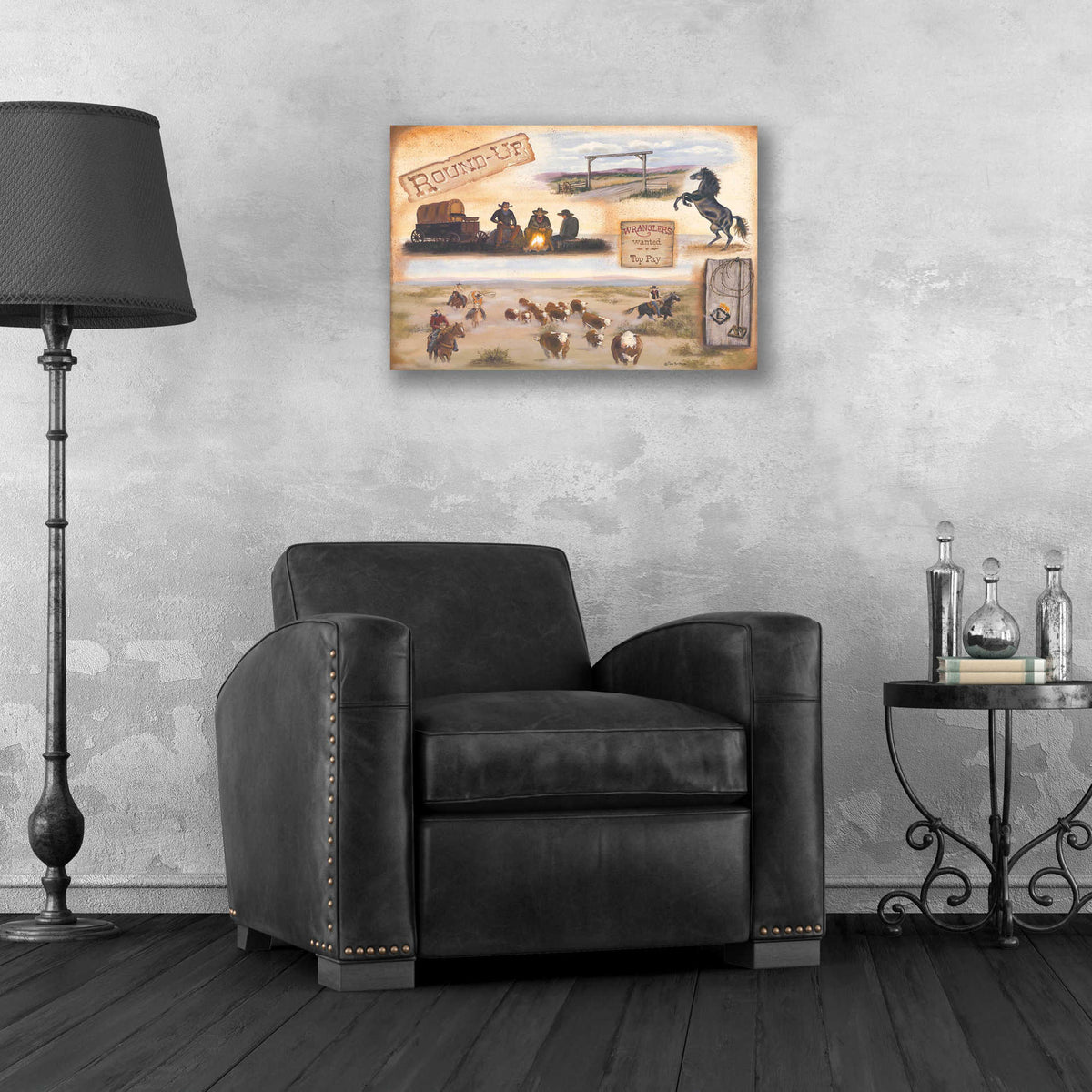 Epic Art 'Western II' by Pam Britton, Acrylic Glass Wall Art,24x16