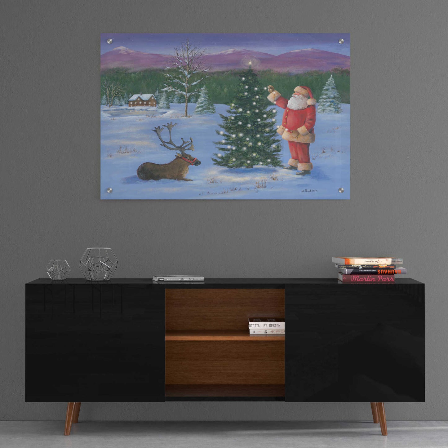 Epic Art 'Santa's Fun I' by Pam Britton, Acrylic Glass Wall Art,36x24