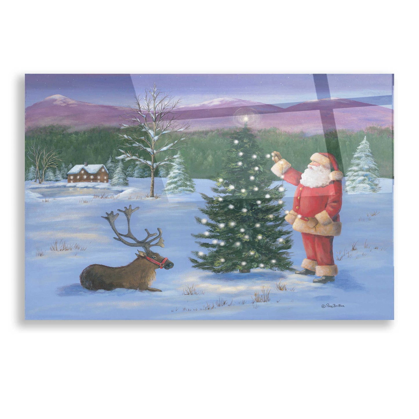 Epic Art 'Santa's Fun I' by Pam Britton, Acrylic Glass Wall Art