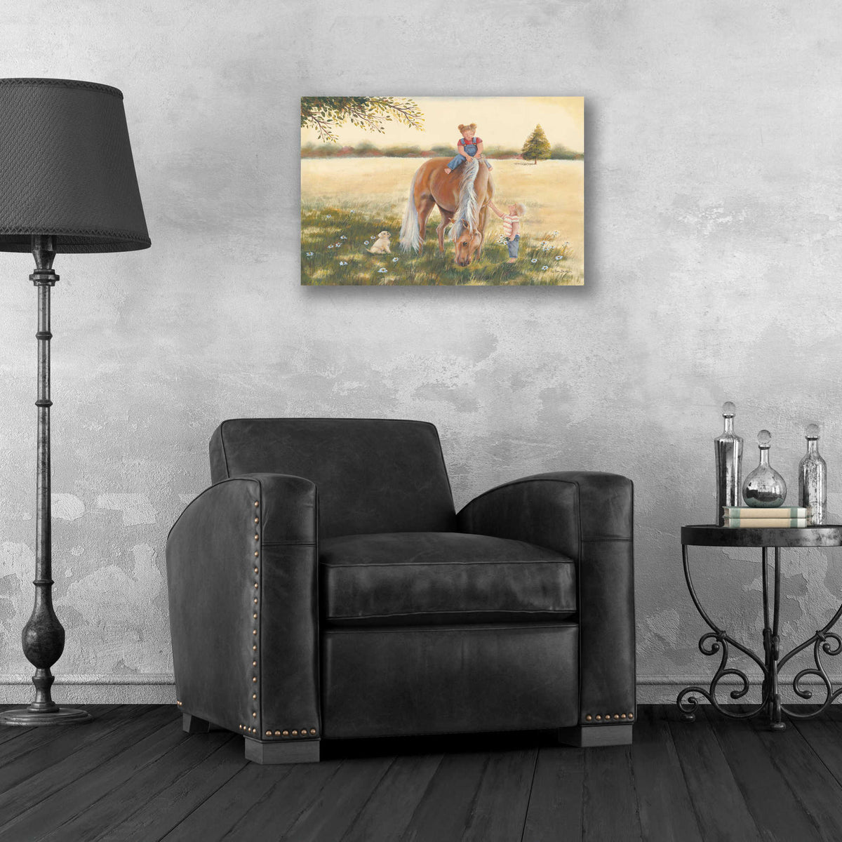 Epic Art 'Good Friends I' by Pam Britton, Acrylic Glass Wall Art,24x16