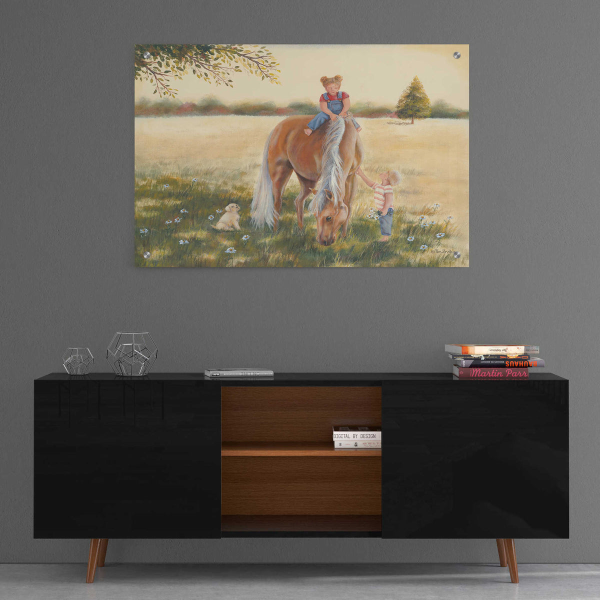 Epic Art 'Good Friends I' by Pam Britton, Acrylic Glass Wall Art,36x24