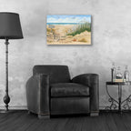 Epic Art 'Footprints' by Pam Britton, Acrylic Glass Wall Art,24x16