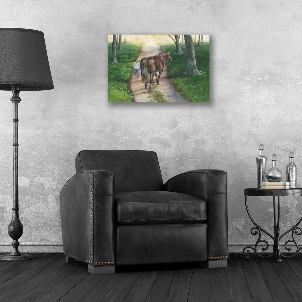 Epic Art 'Early Morning Stroll' by Pam Britton, Acrylic Glass Wall Art,24x16