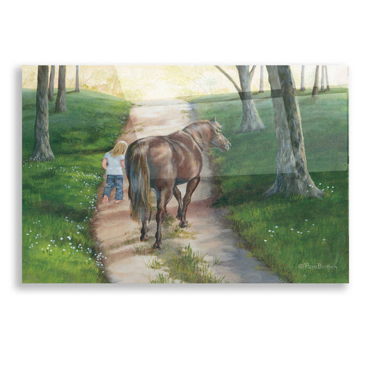 Epic Art 'Early Morning Stroll' by Pam Britton, Acrylic Glass Wall Art