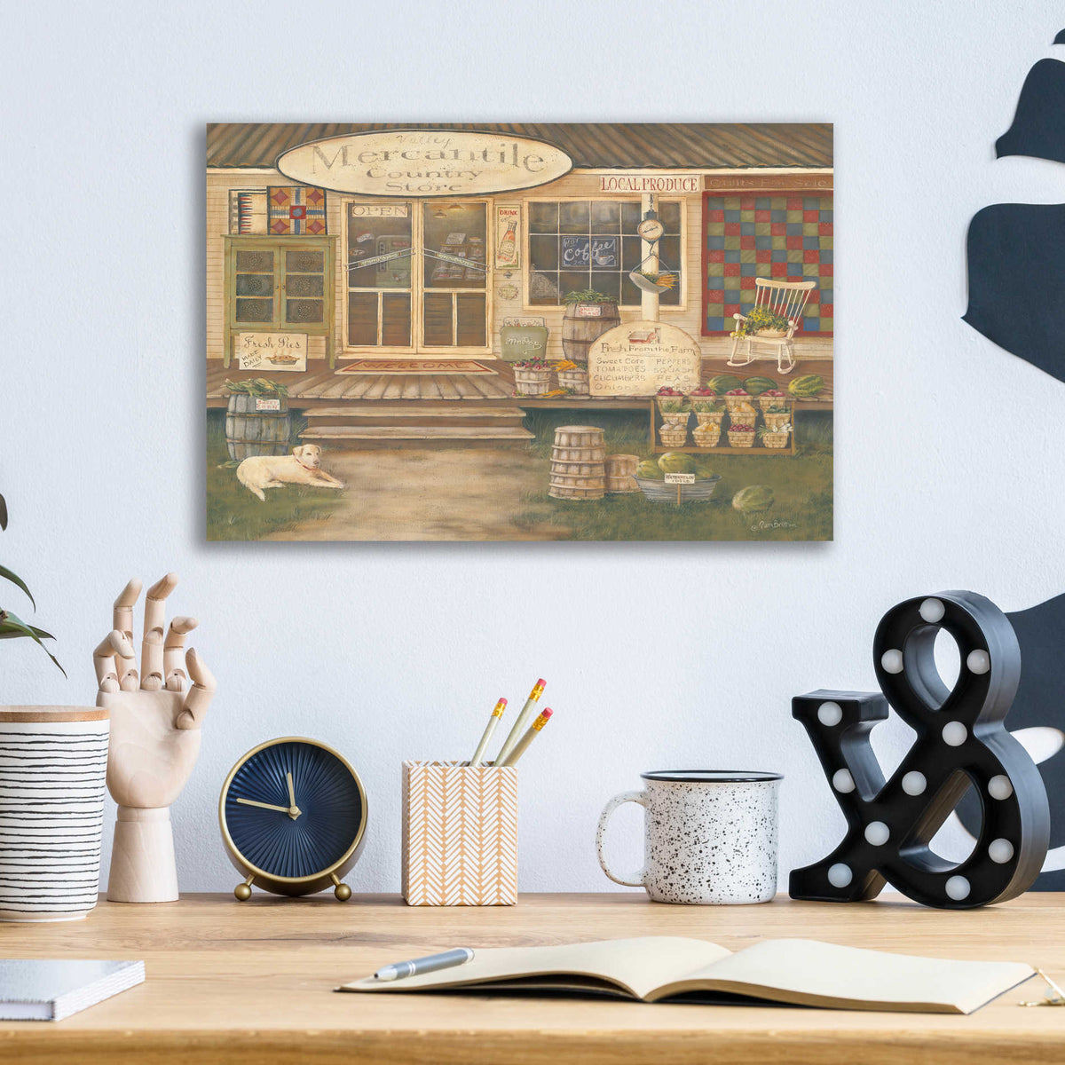 Epic Art 'General Store II' by Pam Britton, Acrylic Glass Wall Art,16x12