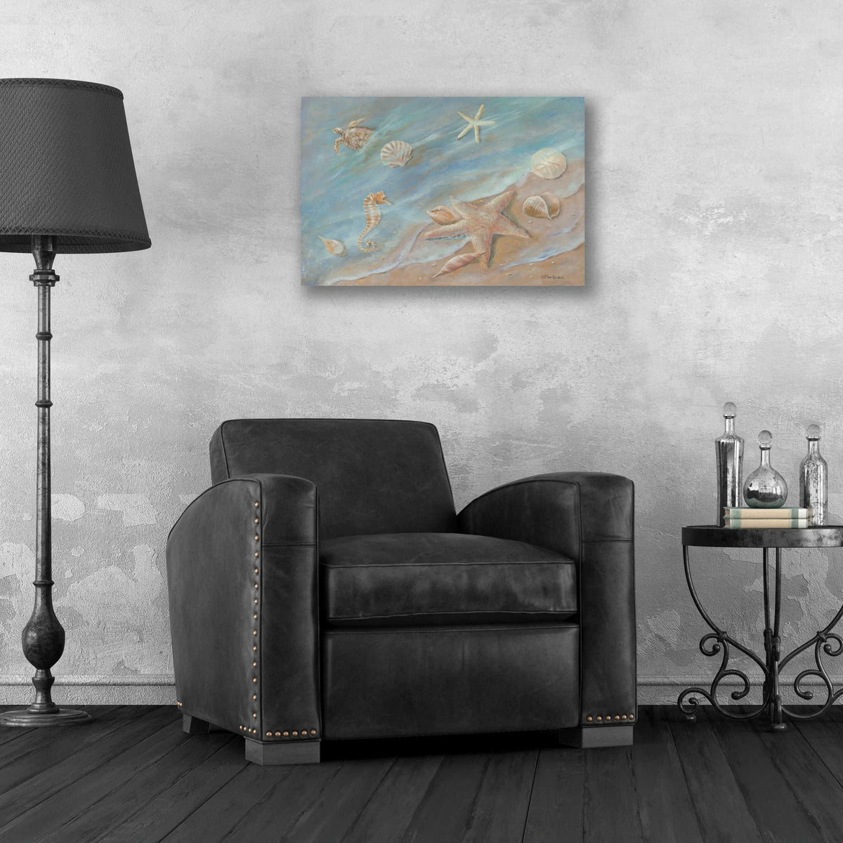 Epic Art 'Seashore Star I' by Pam Britton, Acrylic Glass Wall Art,24x16
