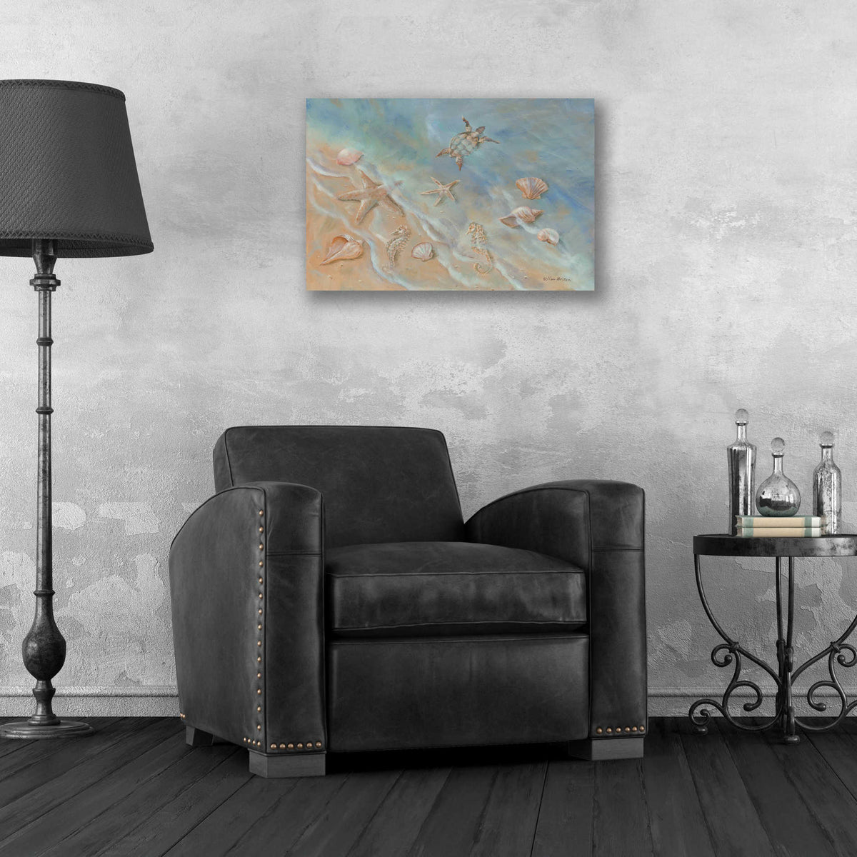 Epic Art 'Seashore Star II' by Pam Britton, Acrylic Glass Wall Art,24x16