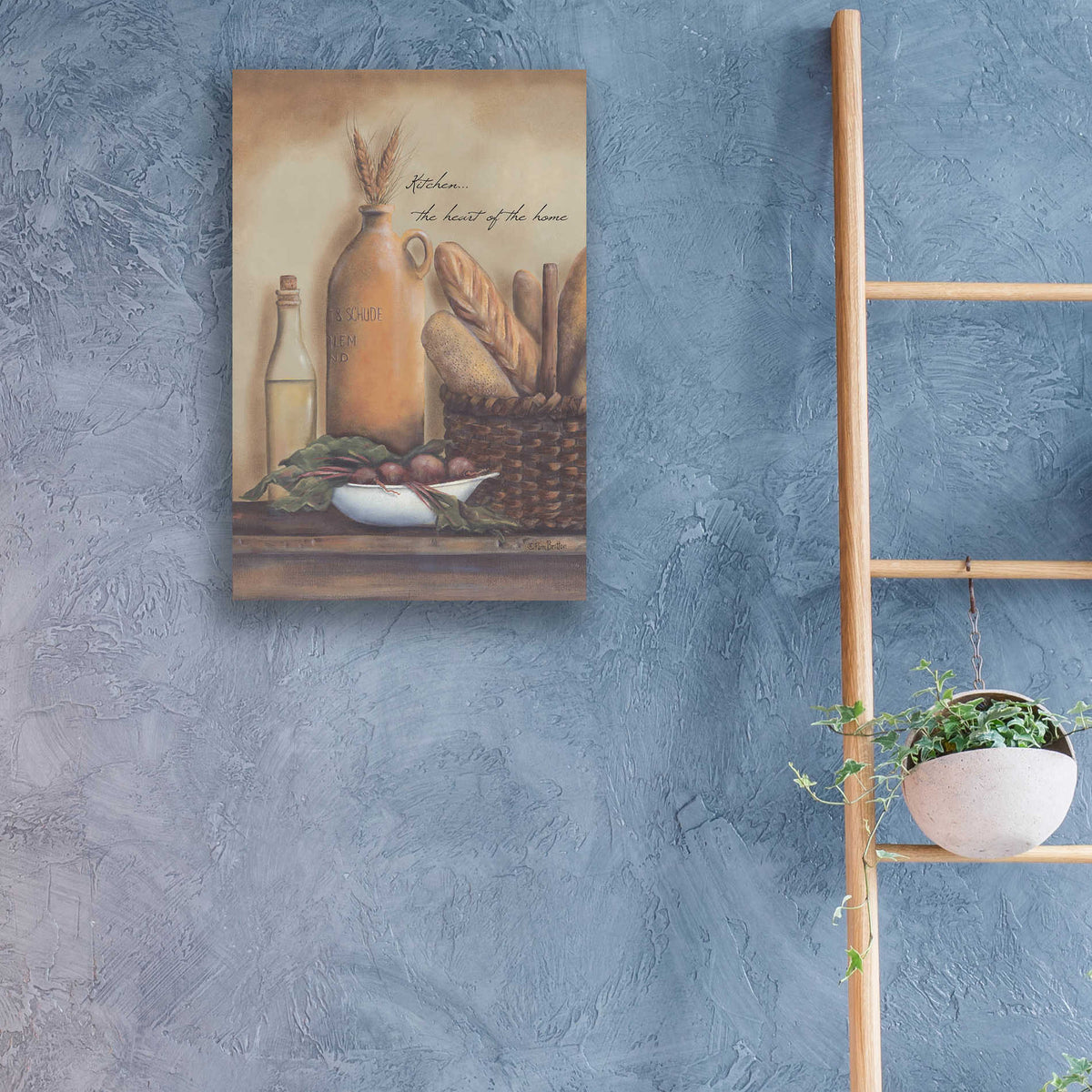 Epic Art 'Kitchen the Heart of the Home' by Pam Britton, Acrylic Glass Wall Art,16x24