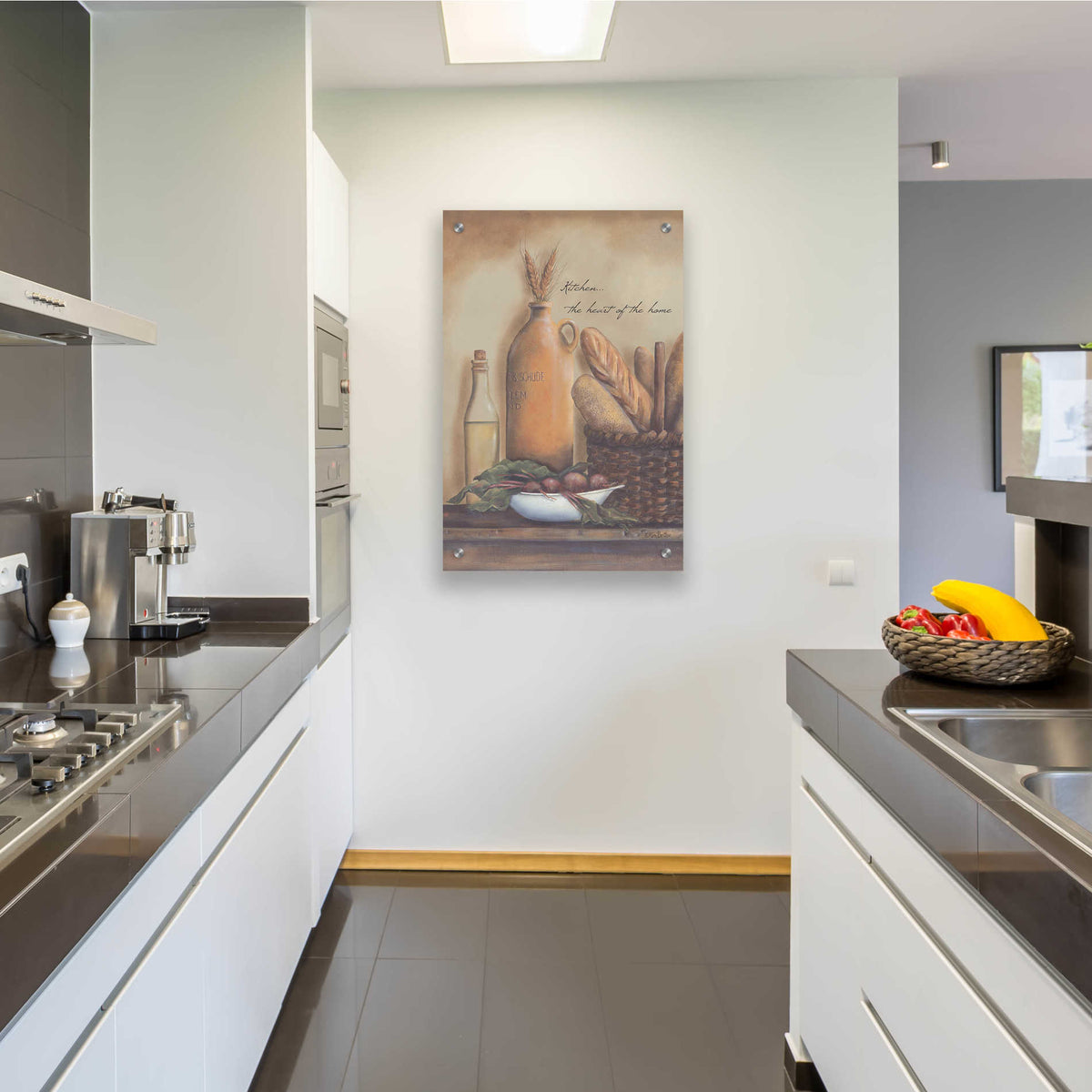 Epic Art 'Kitchen the Heart of the Home' by Pam Britton, Acrylic Glass Wall Art,24x36