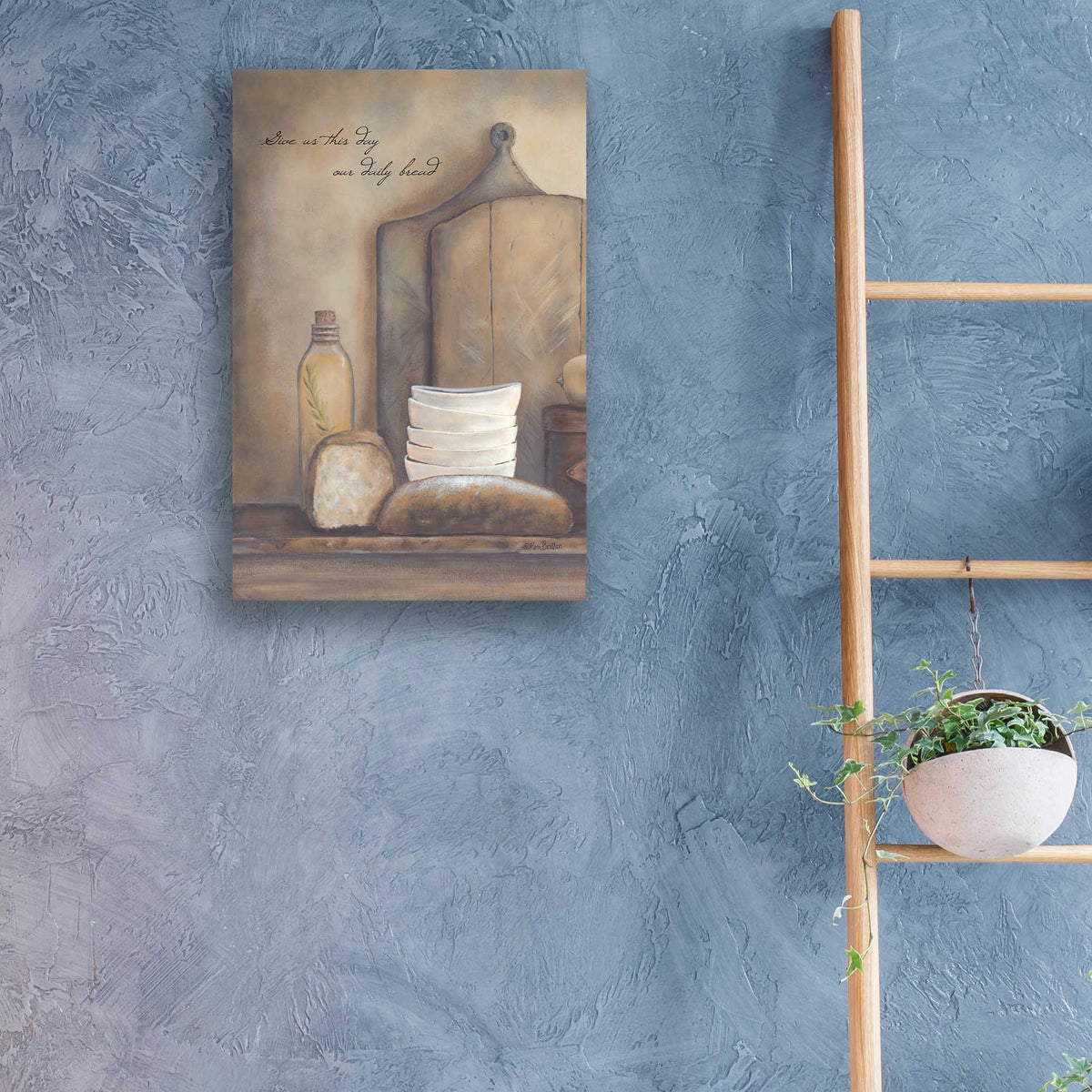 Epic Art 'Give Us This Day Our Daily Bread' by Pam Britton, Acrylic Glass Wall Art,16x24