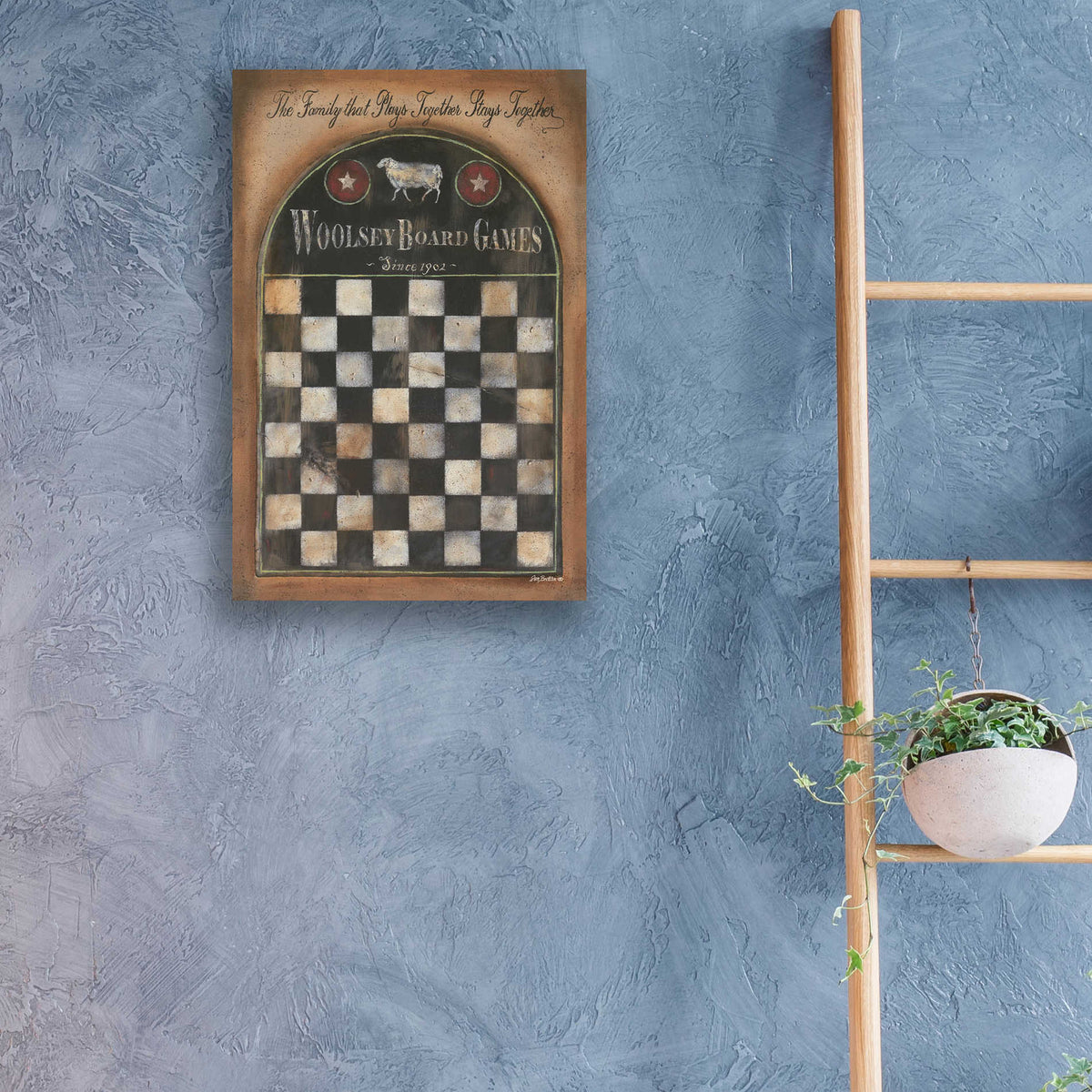 Epic Art 'Woolsey Board Games' by Pam Britton, Acrylic Glass Wall Art,16x24