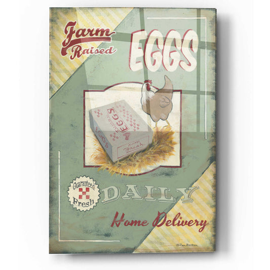 Epic Art 'Farm Raised Eggs' by Pam Britton, Acrylic Glass Wall Art