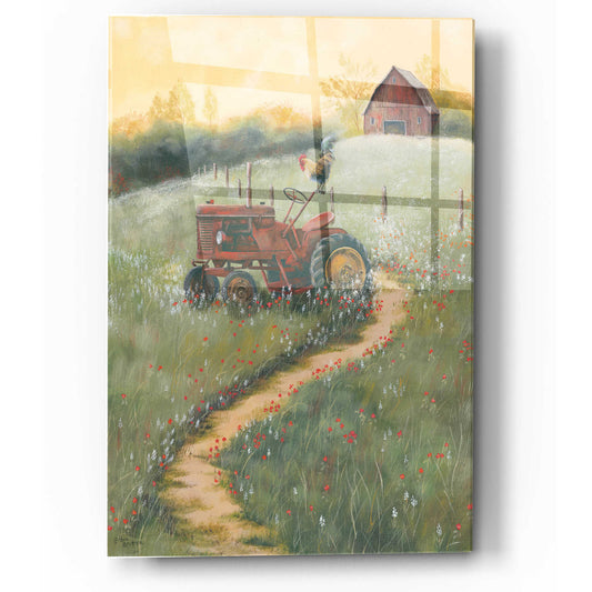 Epic Art 'The Old Tractor' by Pam Britton, Acrylic Glass Wall Art