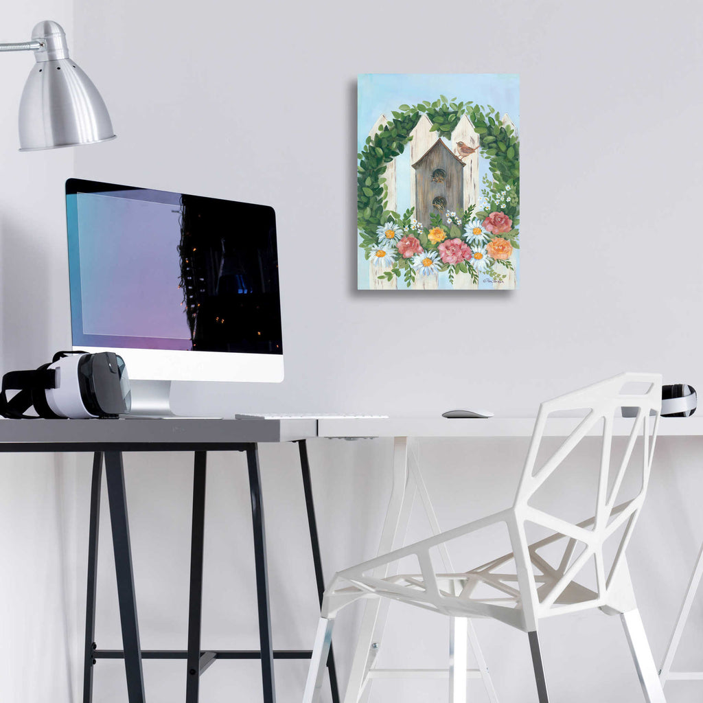 Epic Art 'A Spring Welcome' by Pam Britton, Acrylic Glass Wall Art,12x16