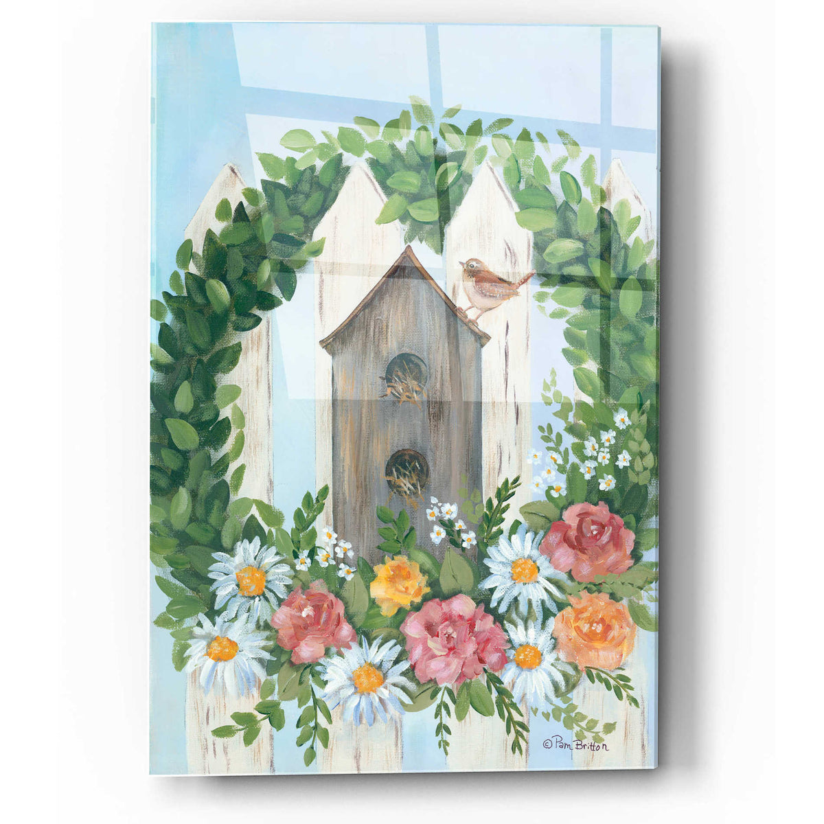 Epic Art 'A Spring Welcome' by Pam Britton, Acrylic Glass Wall Art