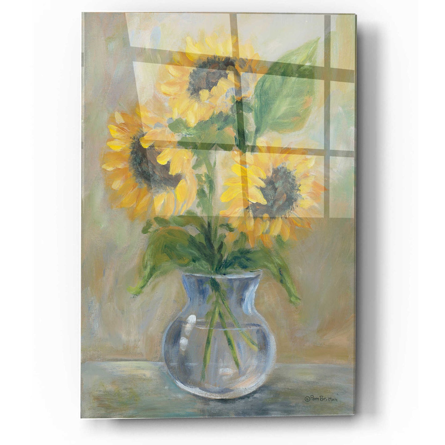 Epic Art 'Sunny Bouquet' by Pam Britton, Acrylic Glass Wall Art,12x16