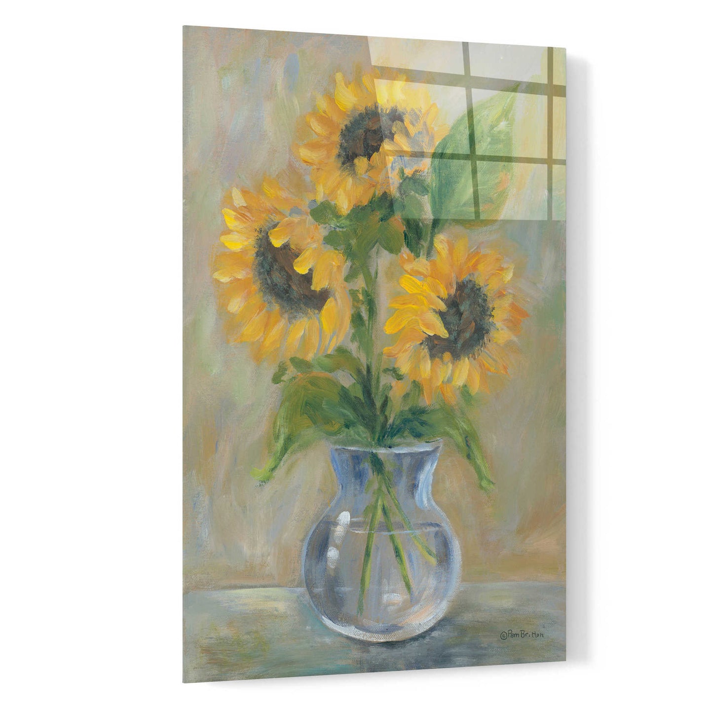 Epic Art 'Sunny Bouquet' by Pam Britton, Acrylic Glass Wall Art,16x24