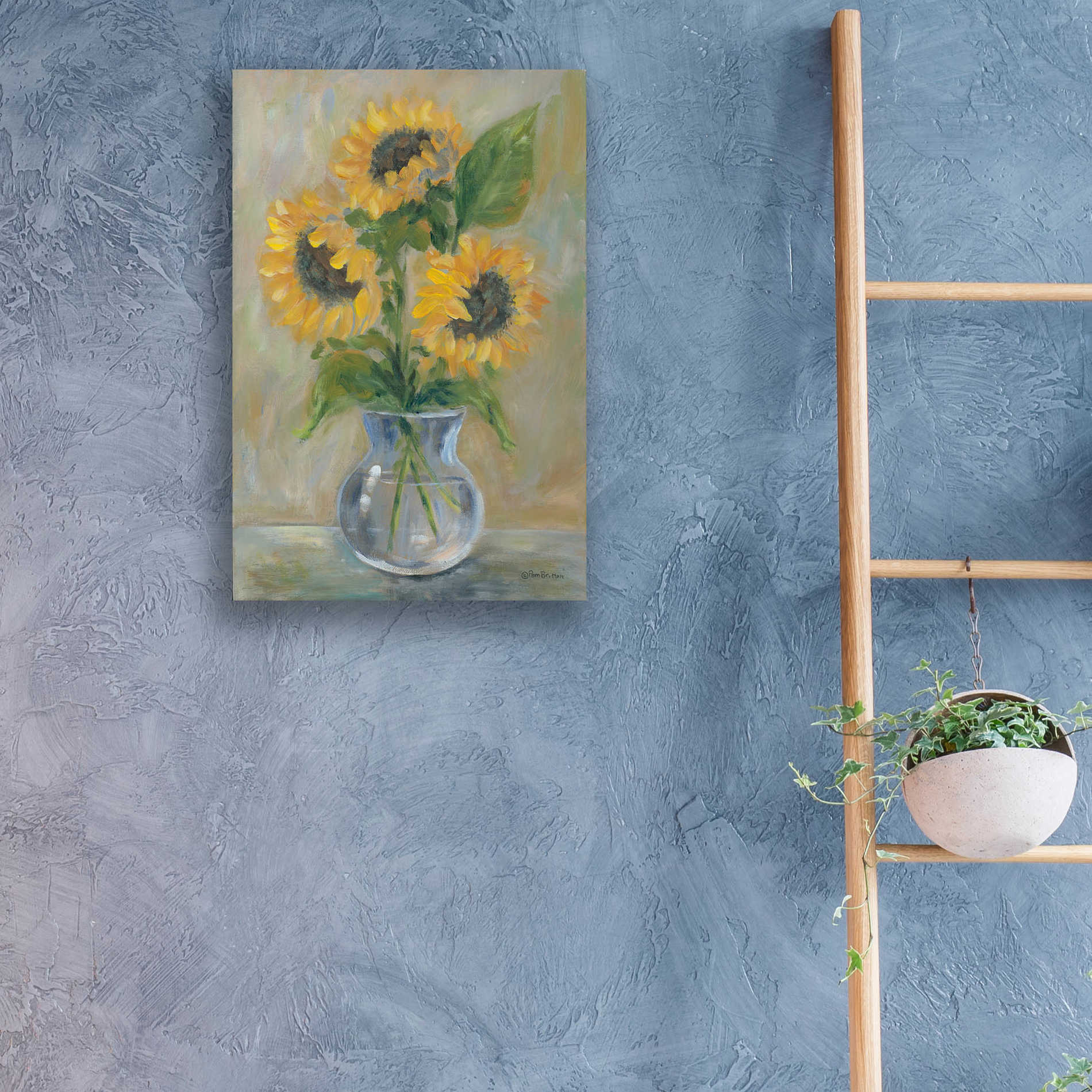 Epic Art 'Sunny Bouquet' by Pam Britton, Acrylic Glass Wall Art,16x24
