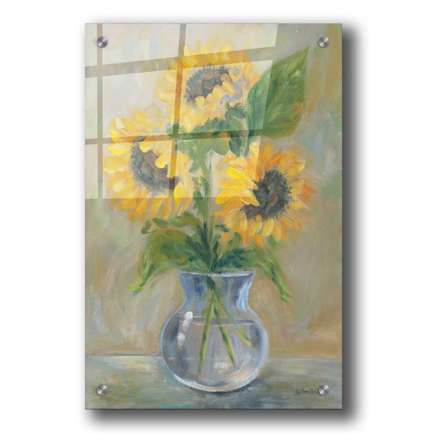 Epic Art 'Sunny Bouquet' by Pam Britton, Acrylic Glass Wall Art,24x36