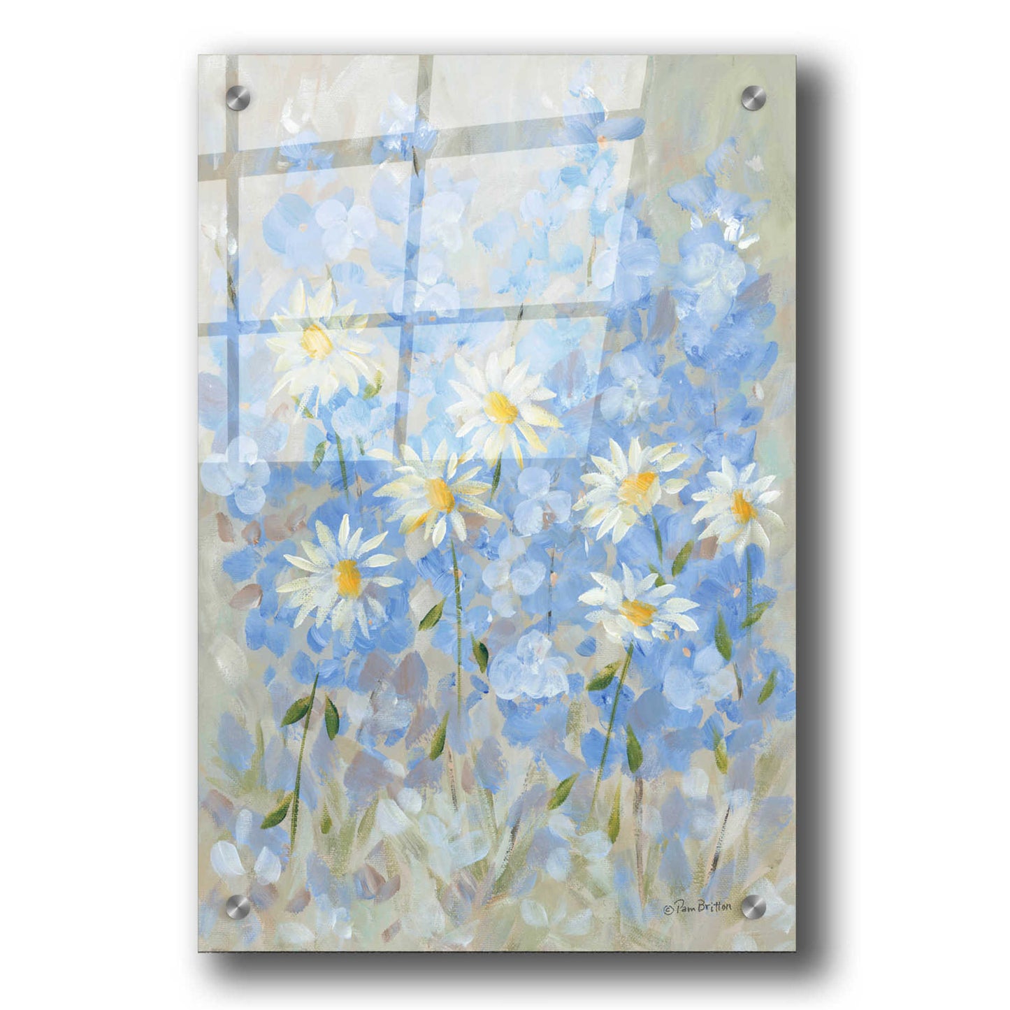 Epic Art 'Garden of Joy' by Pam Britton, Acrylic Glass Wall Art,24x36