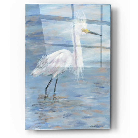 Epic Art 'Egret' by Pam Britton, Acrylic Glass Wall Art