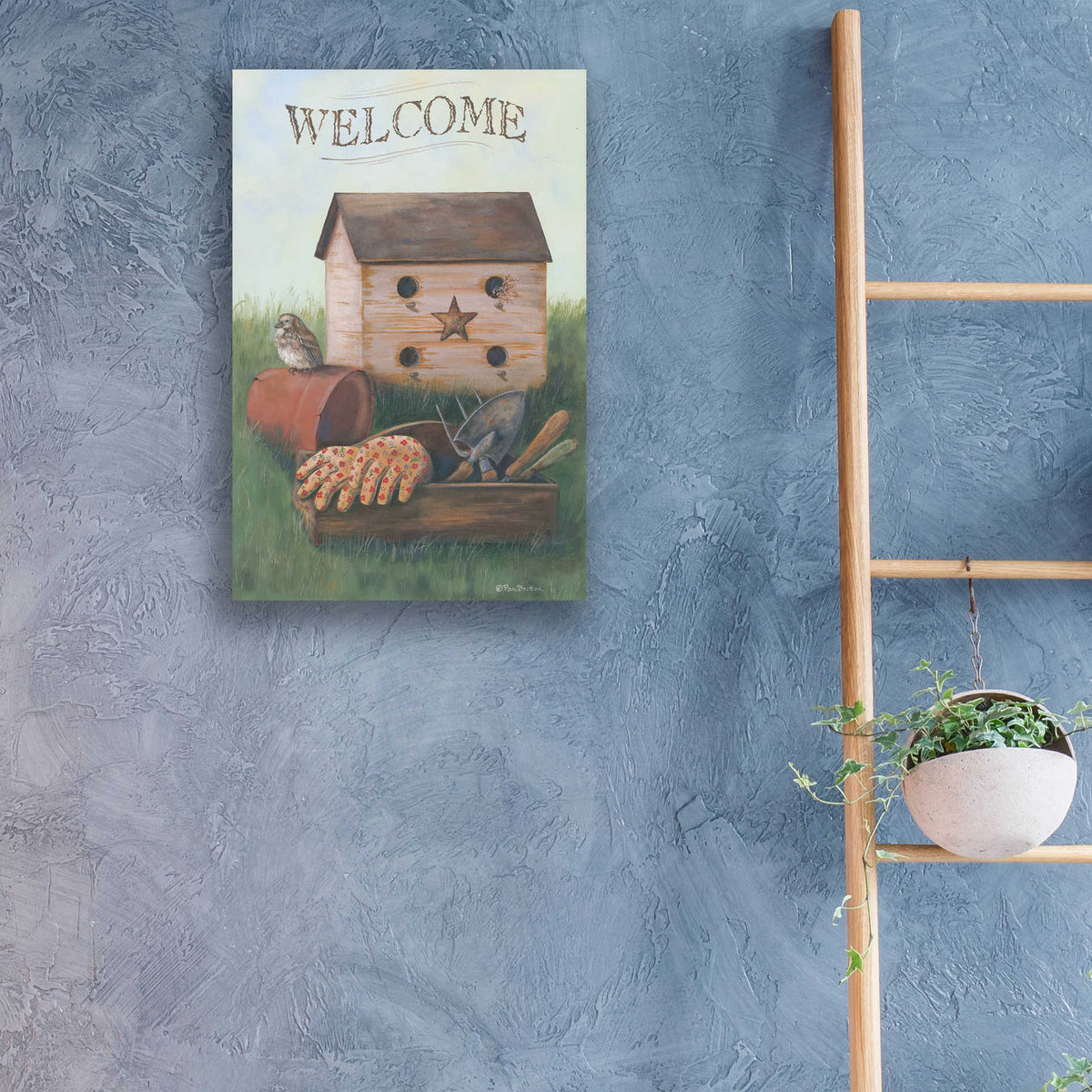 Epic Art 'Welcome Spring' by Pam Britton, Acrylic Glass Wall Art,16x24