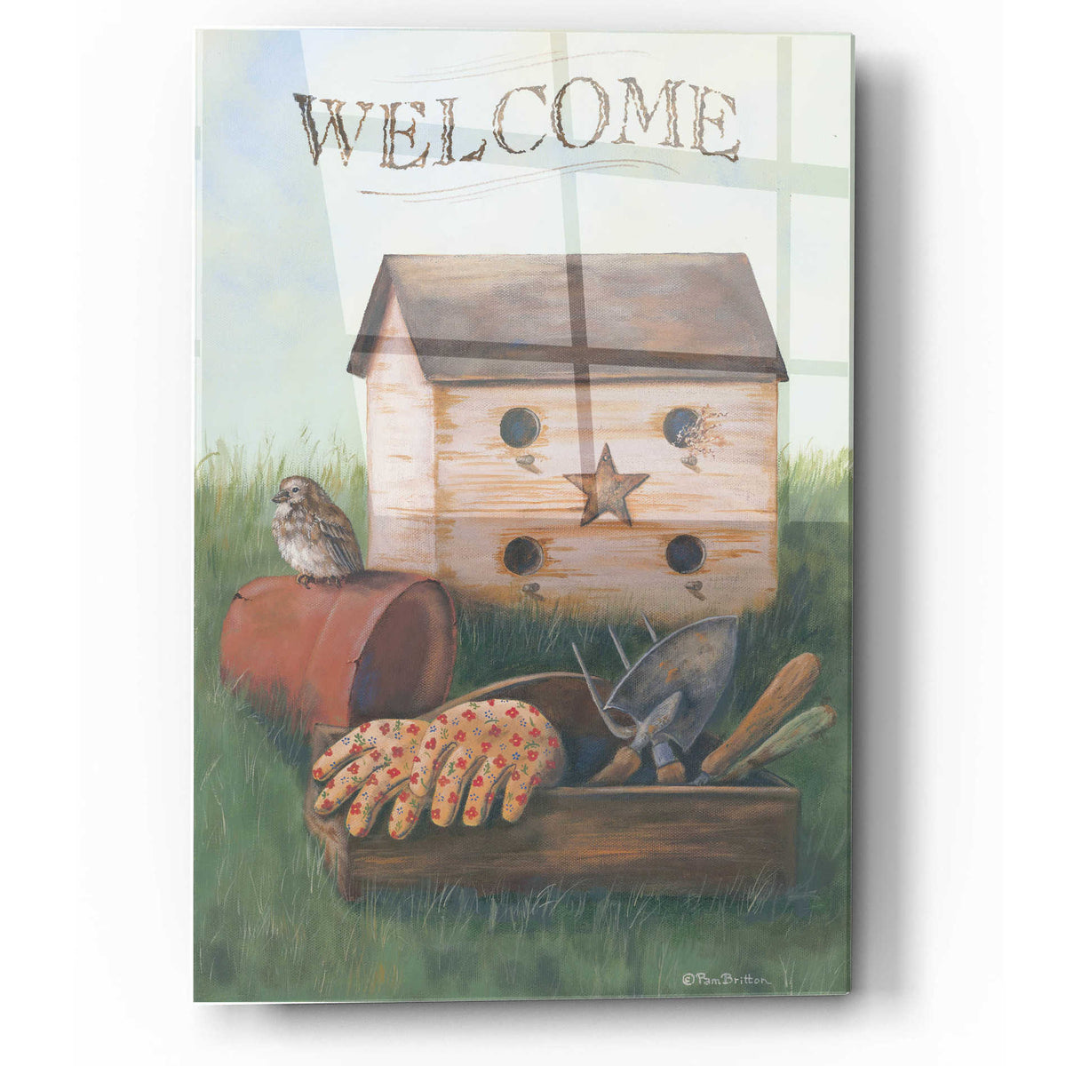 Epic Art 'Welcome Spring' by Pam Britton, Acrylic Glass Wall Art
