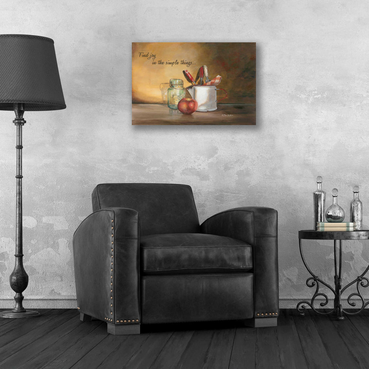 Epic Art 'Find Joy in the Simple Things' by Pam Britton, Acrylic Glass Wall Art,24x16