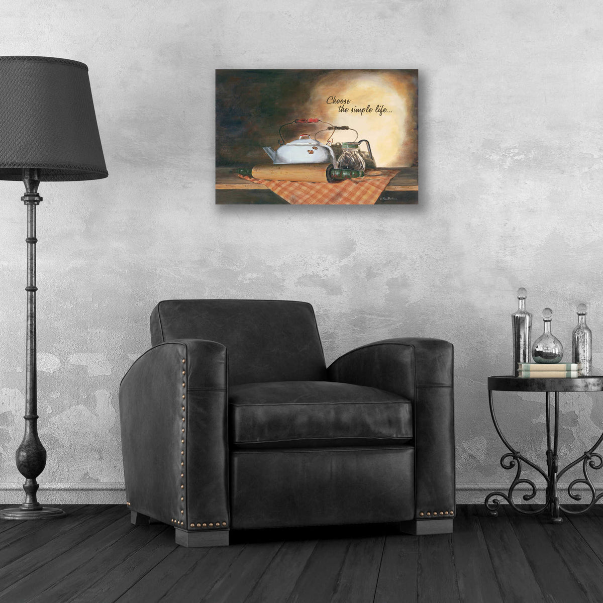 Epic Art 'Choose the Simple Life' by Pam Britton, Acrylic Glass Wall Art,24x16