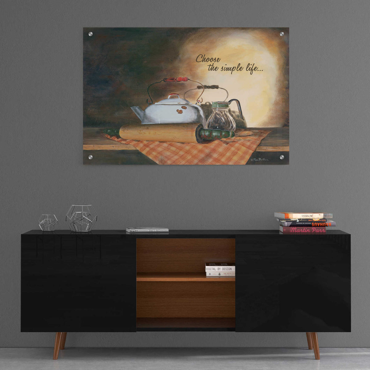 Epic Art 'Choose the Simple Life' by Pam Britton, Acrylic Glass Wall Art,36x24