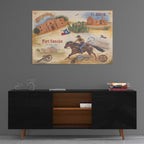 Epic Art 'Texas Collision II' by Pam Britton, Acrylic Glass Wall Art,36x24