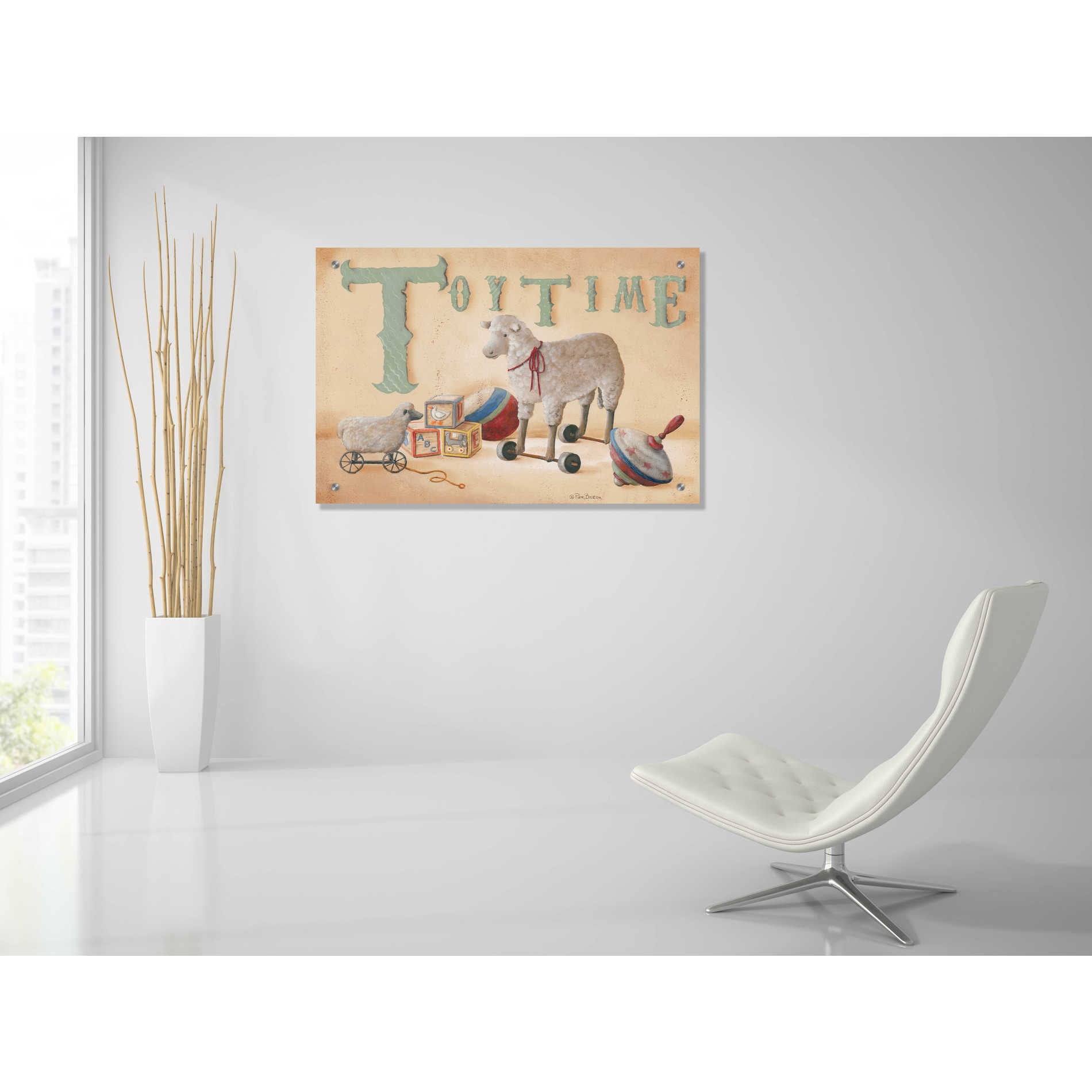 Epic Art 'Toytime' by Pam Britton, Acrylic Glass Wall Art,36x24