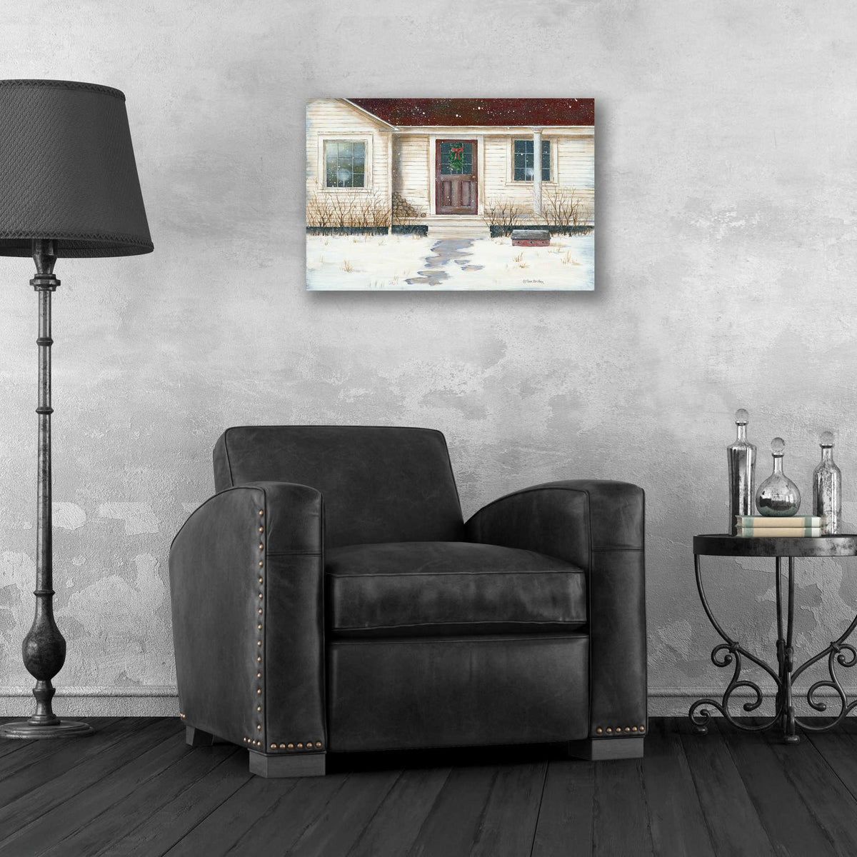 Epic Art 'Home Place Welcome' by Pam Britton, Acrylic Glass Wall Art,24x16