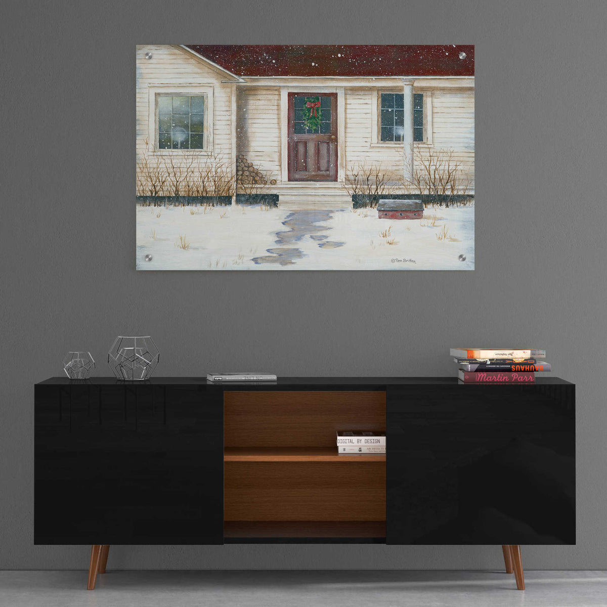 Epic Art 'Home Place Welcome' by Pam Britton, Acrylic Glass Wall Art,36x24