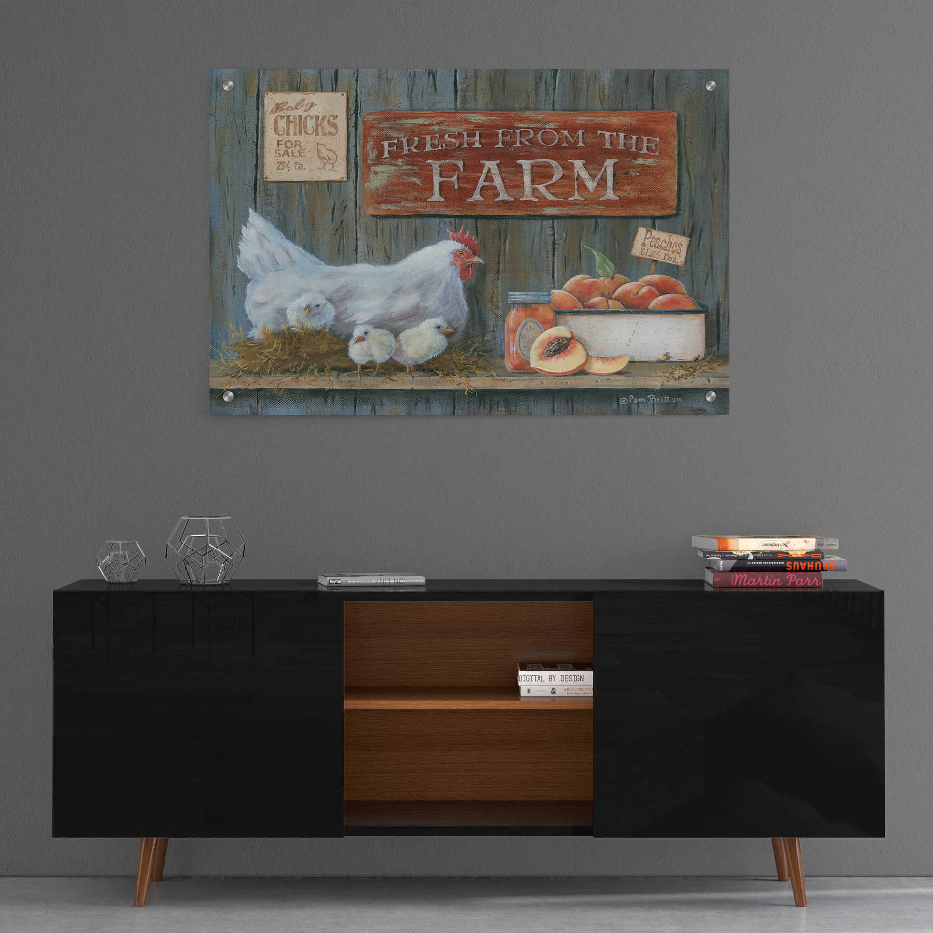 Epic Art 'Fresh from the Farm' by Pam Britton, Acrylic Glass Wall Art,36x24