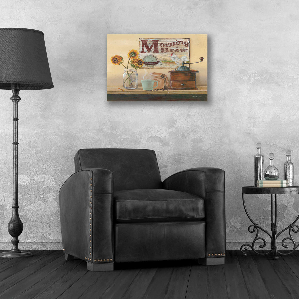 Epic Art 'Morning Brew' by Pam Britton, Acrylic Glass Wall Art,24x16