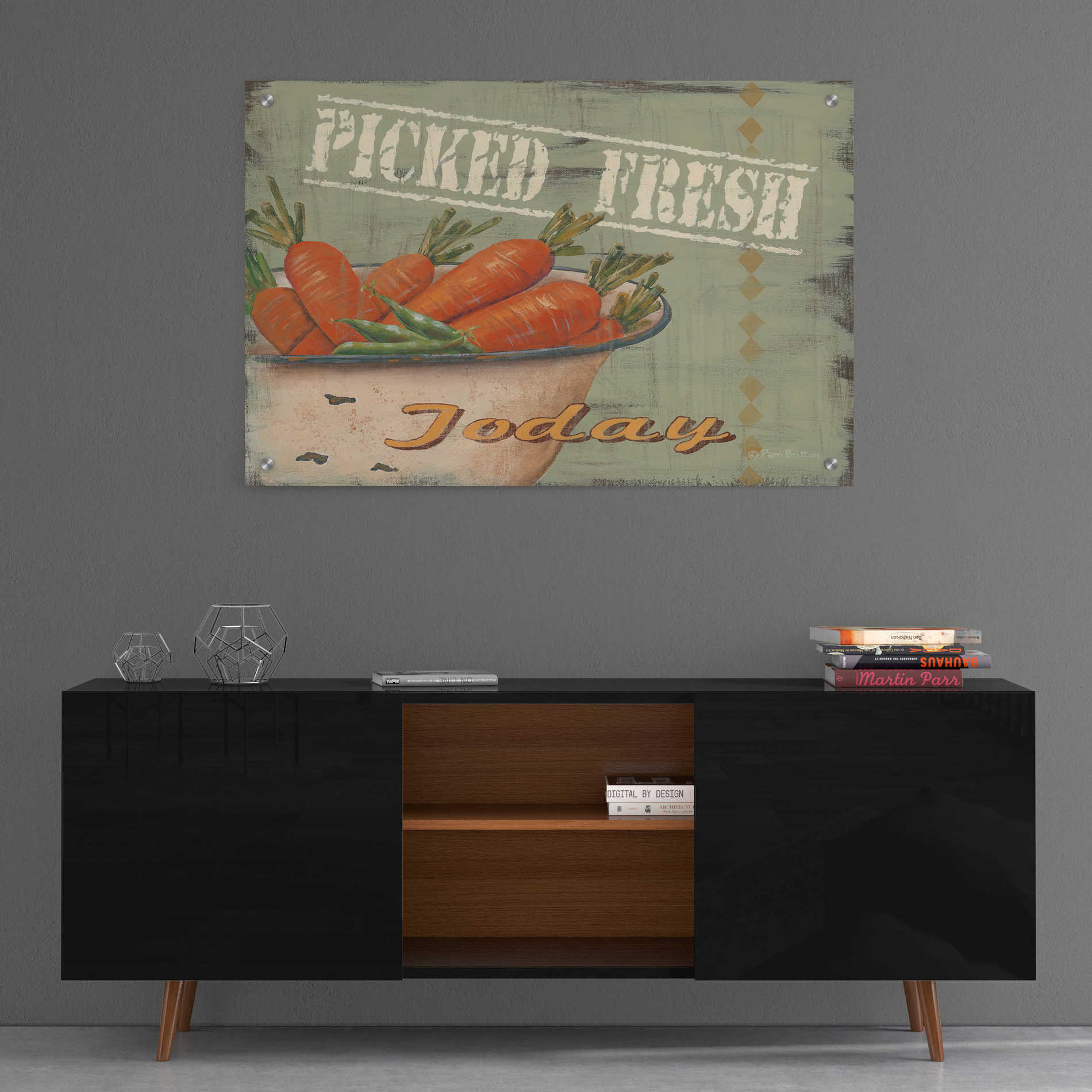 Epic Art 'Picked Fresh' by Pam Britton, Acrylic Glass Wall Art,36x24