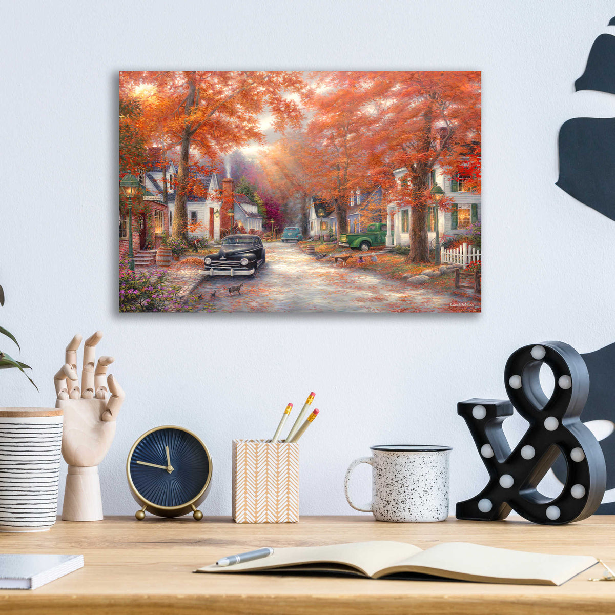 Epic Art 'A Moment on Memory Lane' by Chuck Pinson, Acrylic Glass Wall Art,16x12