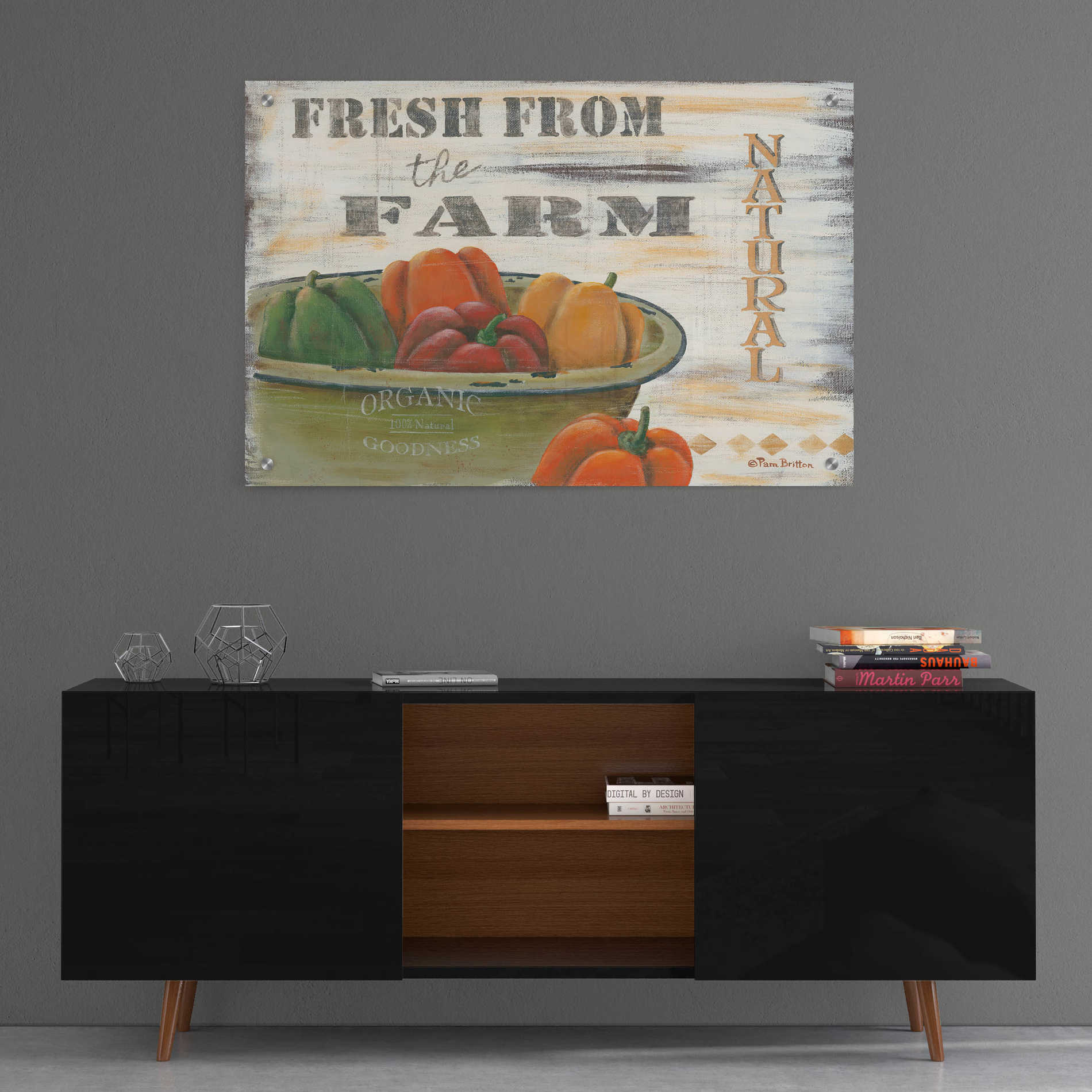 Epic Art 'Fresn From the Farm, Natural' by Pam Britton, Acrylic Glass Wall Art,36x24