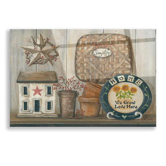 Epic Art 'Home Country Shelf' by Pam Britton, Acrylic Glass Wall Art