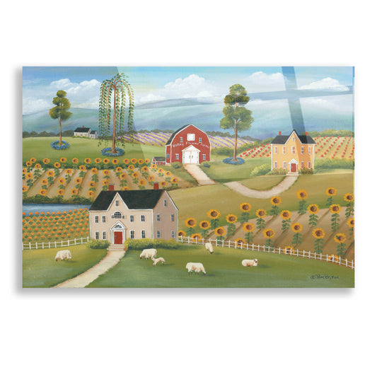 Epic Art 'Valley Flower Farms' by Pam Britton, Acrylic Glass Wall Art