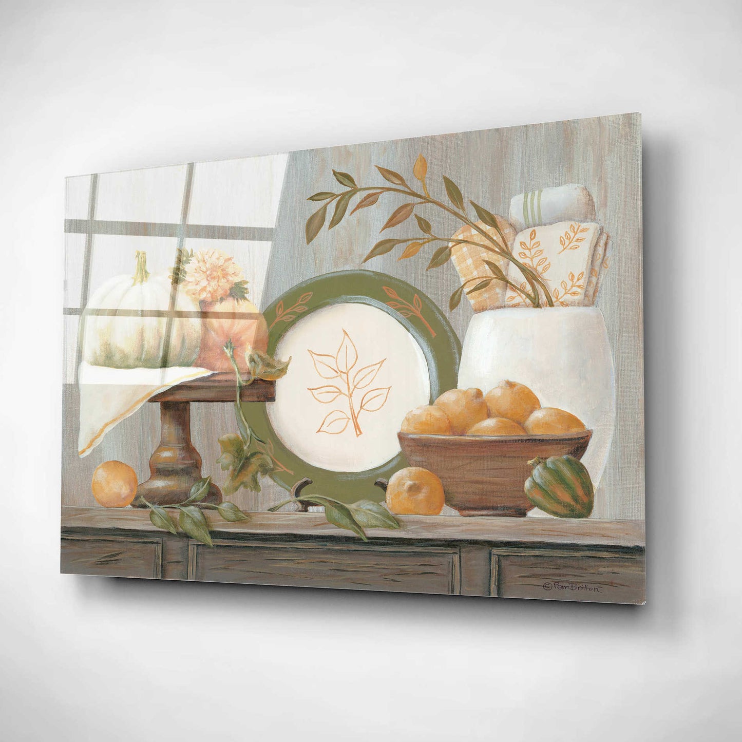 Epic Art 'A Harvest Kitchen' by Pam Britton, Acrylic Glass Wall Art,16x12