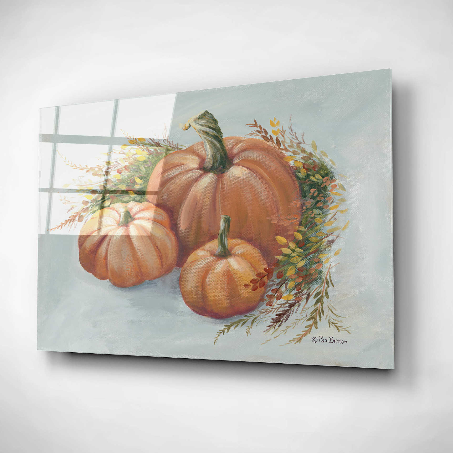 Epic Art 'Harvest Arrangement I' by Pam Britton, Acrylic Glass Wall Art,16x12