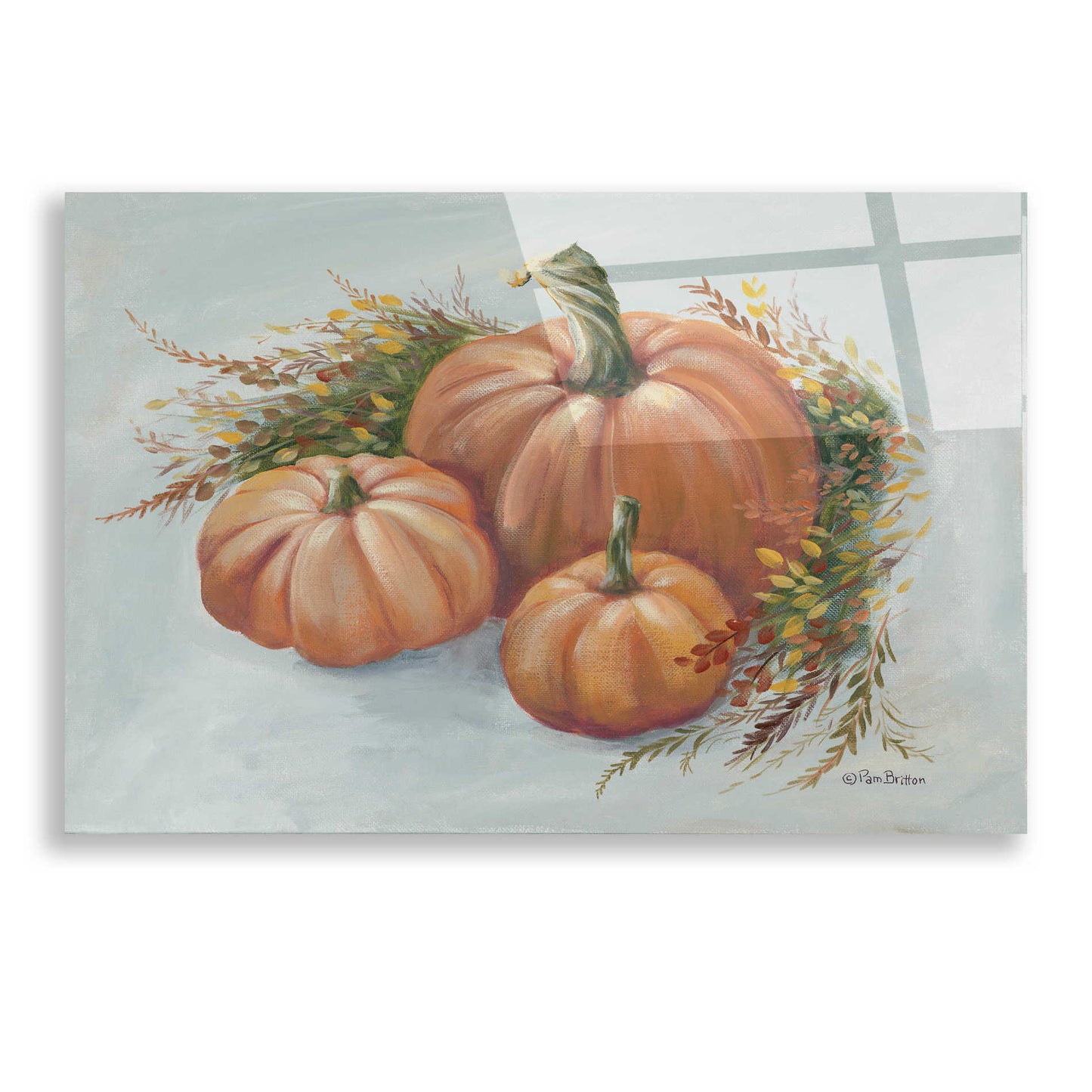 Epic Art 'Harvest Arrangement I' by Pam Britton, Acrylic Glass Wall Art,24x16