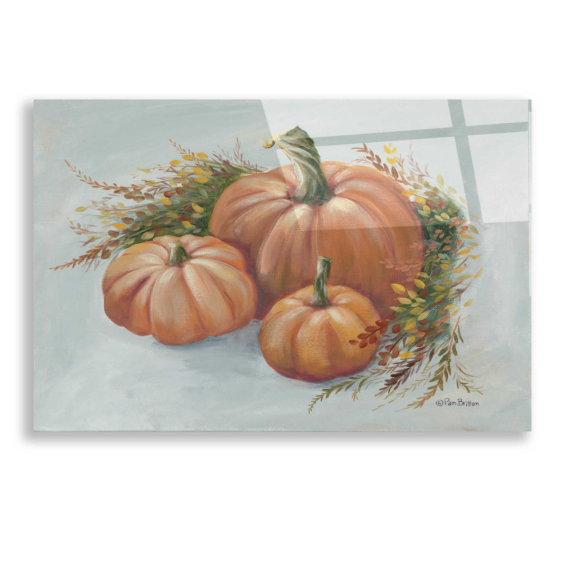 Epic Art 'Harvest Arrangement I' by Pam Britton, Acrylic Glass Wall Art,24x16