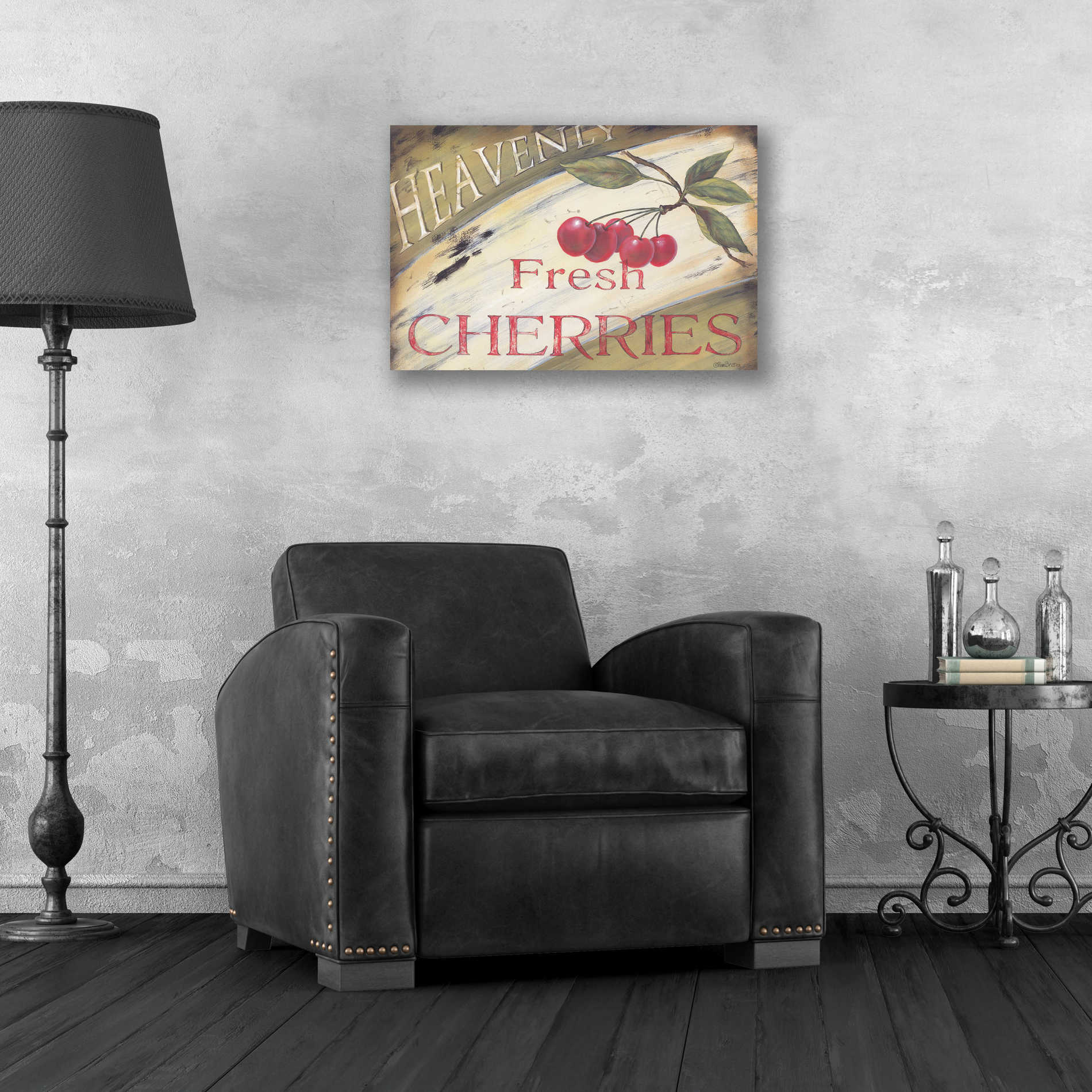 Epic Art 'Heavenly Cherries' by Pam Britton, Acrylic Glass Wall Art,24x16