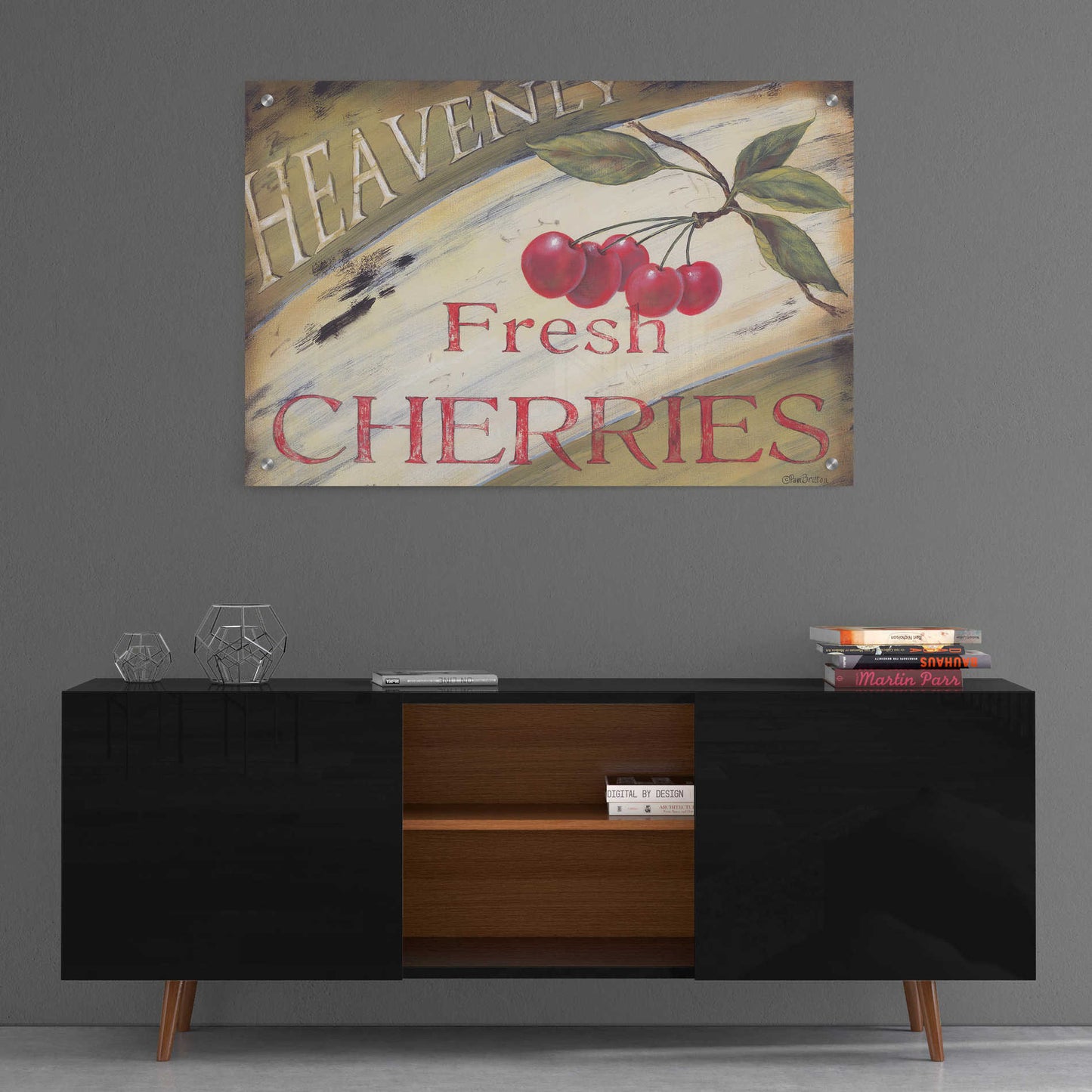 Epic Art 'Heavenly Cherries' by Pam Britton, Acrylic Glass Wall Art,36x24