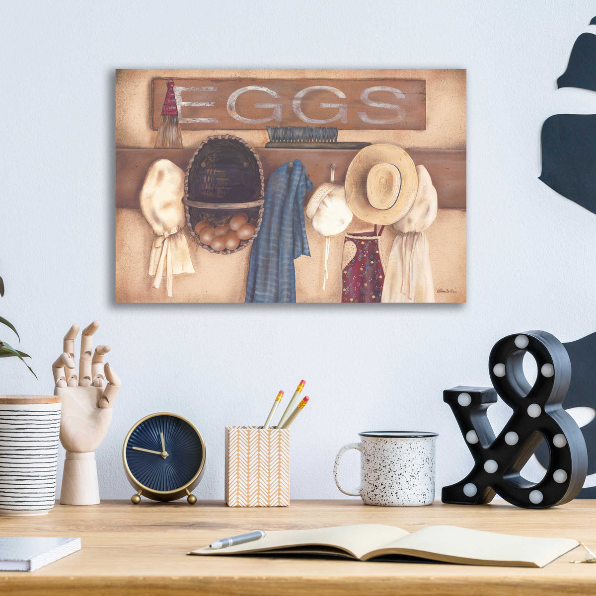 Epic Art 'Eggs' by Pam Britton, Acrylic Glass Wall Art,16x12