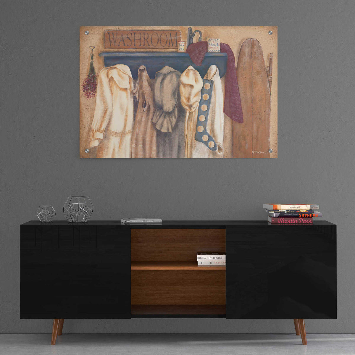 Epic Art 'Washroom Assortment' by Pam Britton, Acrylic Glass Wall Art,36x24
